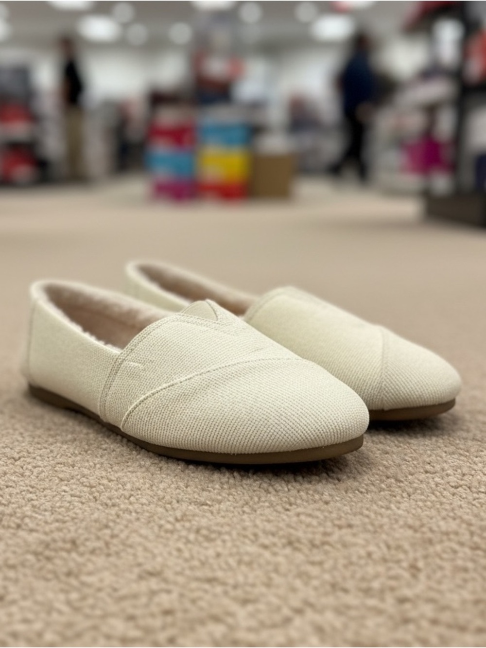 Jellypop. Cream Slip-On Flats